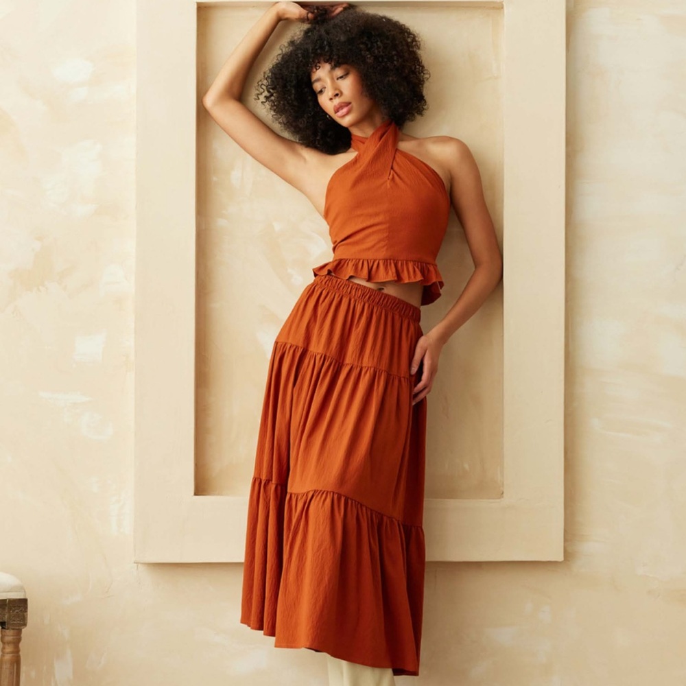 En Saison Tiered Maxi‎ Skirt